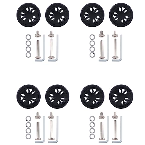 Glayent 4Satz 50 mm x 15Mm -Gepäckräder Verschleißfestes PU-Rollen-Koffer-Ersatzräder Gepäck-Ersatzräder Glayent 4Satz 50 mm x 15Mm -Gepäckräder Verschleißfestes PU-Rollen-Koffer-Ersatzräder Gepäck-Ersatzräder von Glayent
