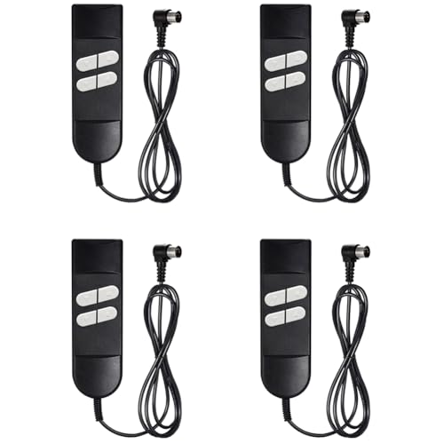 Glayent 4X der Elektrischen Sofa-Fernbedienung, 5-Poliger 4-Tasten-Fernbedienungsersatz für Elektrische LiegestüHle für OKIN LIMOSS Pride Golden Berkline von Glayent
