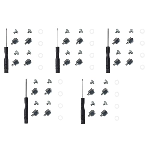 Glayent 5 Satz M.2 SSD Schraubensatz NGFF NVME SSD Abstandsbefestigung M.2 NGFF/NVMe Schraubensatz Abstandsschraube Sechskantmutter für A- M.2 SSD von Glayent