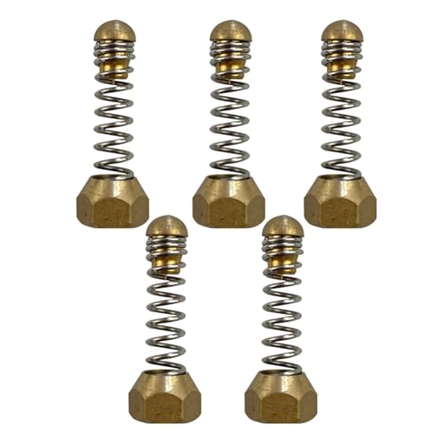 Glayent 5 Stück 1/8 Innengewinde Hochdruckreiniger-Rohrdüsen, Abwasserrohr-Federauswerfer, Reinigung Von Vibrationsfederdüsen, Einfache Installation, Einfach zu Bedienen von Glayent