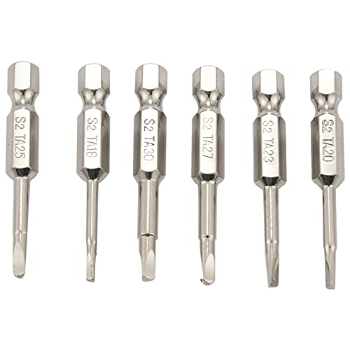 Glayent 6 Stücke S2 Stahl Dreieck Schraubenbohrer Magnet Schraubendreher Bohrer Anti-Rutsch Dreieck Schrauben Kopf 1.8/2 / 2.3/2.5/2.7/3 Mm Gerade Nach Unten von Glayent