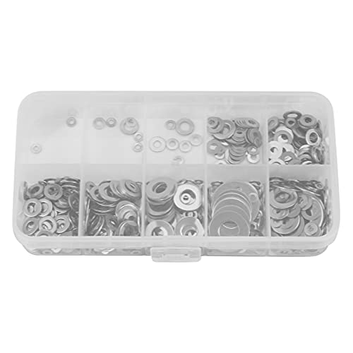 Glayent 600 Teile/Satz M1.6 M2 M2.5 M3 M3.5 M5 M6 M8 M10 Edelstahl Unterleg Scheibe Unterleg Scheibe Dichtungen Sortiment Kit Glayent 600 Teile/Satz M1.6 M2 M2.5 M3 M3.5 M5 M6 M8 M10 Edelstahl Unterleg Scheibe Unterleg Scheibe Dichtungen Sortiment Kit von Glayent