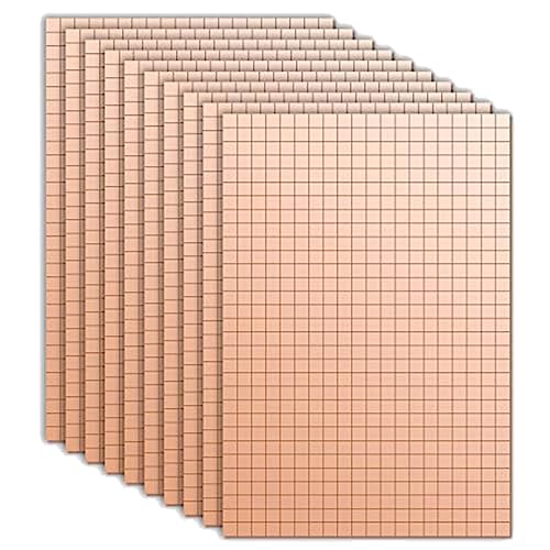 Glayent 6000 StüCk Selbstklebende -Mosaikfliesen, 10 Blatt Glasfliesen 5 X 5 Mm Glasspiegel-Mosaikfliesen-Aufkleber (RoséGold) von Glayent