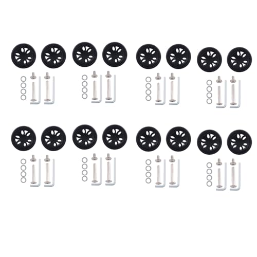 Glayent 8 Satz 50 mm x 15Mm -Gepäckräder Verschleißfestes PU-Rollen-Koffer-Ersatzräder Gepäck-Ersatzräder Glayent 8 Satz 50 mm x 15Mm -Gepäckräder Verschleißfestes PU-Rollen-Koffer-Ersatzräder Gepäck-Ersatzräder von Glayent