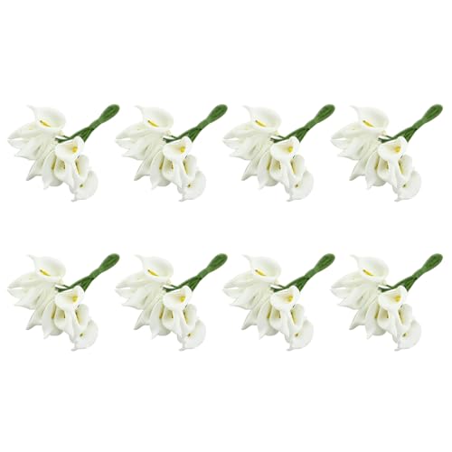 Glayent 96 Stücke Mini Calla Künstliche Blumenstrauß Hochzeitsdekoration DIY Kranz Geschenk Glayent 96 Stücke Mini Calla Künstliche Blumenstrauß Hochzeitsdekoration DIY Kranz Geschenk von Glayent