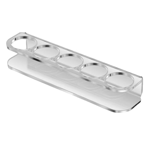 Glayent Aufbewahrungsregal für Insulinfläschchen, Organizer-Halter mit 5 Fächern, Passend für Standardmäßige 10-Ml-U-100-Fläschchen, Strapazierfähiges Acryl, Platzsparend, 1 Packung Glayent Aufbewahrungsregal für Insulinfläschchen, Organizer-Halter mit 5 Fächern, Passend für Standardmäßige 10-Ml-U-100-Fläschchen, Strapazierfähiges Acryl, Platzsparend, 1 Packung von Glayent