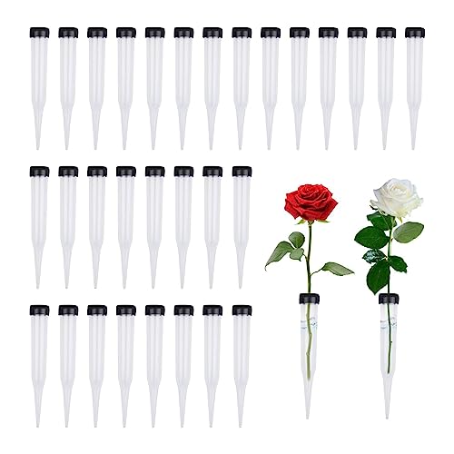 Glayent Blumenröhren, 50 Stück, Kunststoff-Blumenröhren, Passend für Blumen, Wiederverwendbare Blumen, Wasserröhren von Glayent