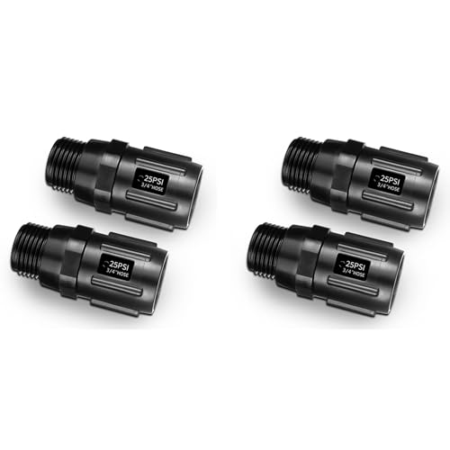 Glayent Druckregler für Tropfbewässerung, 25 PSI, 3/4 Schlauchgewinde, Druckminderer für Tropfbewässerung - 4er-Pack Glayent Druckregler für Tropfbewässerung, 25 PSI, 3/4 Schlauchgewinde, Druckminderer für Tropfbewässerung - 4er-Pack von Glayent