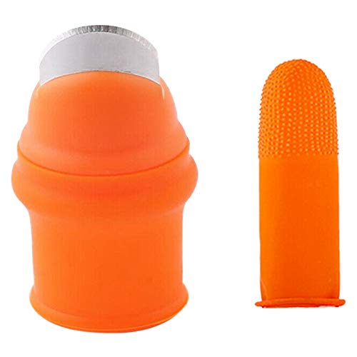 Glayent Garten Silikon Daumen Messer mit Finger Cots Daumen Messer Picker für FrüChte Vege-L von Glayent