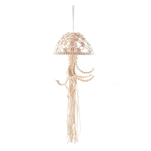 Glayent Makramee-Wandbehang, Quallen- mit Sternenlichtern, Wandkunst-, Schöne Dekoration für Wohnung, Zimmertür, Langlebig, Einfach zu Verwenden Glayent Makramee-Wandbehang, Quallen- mit Sternenlichtern, Wandkunst-, Schöne Dekoration für Wohnung, Zimmertür, Langlebig, Einfach zu Verwenden von Glayent
