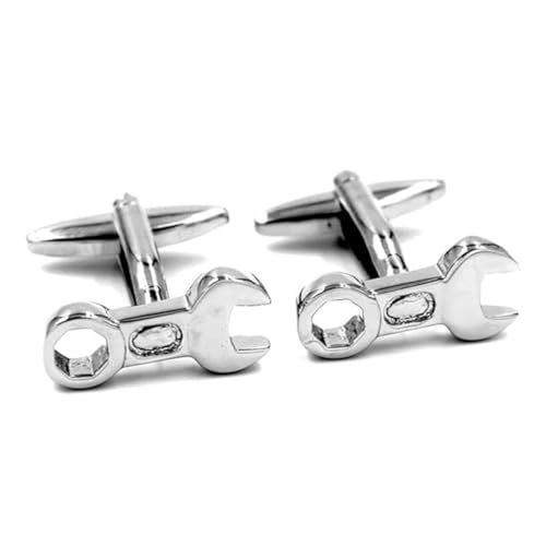 Glayent Modellieren Von Manschettenknöpfen Aus Metall, DIY-Werkzeug, Hilfswerkzeug-Set, Ornament, Schraubenschlüssel, Werkzeug, Manschettenknöpfe-Set, Ersatzzubehör von Glayent