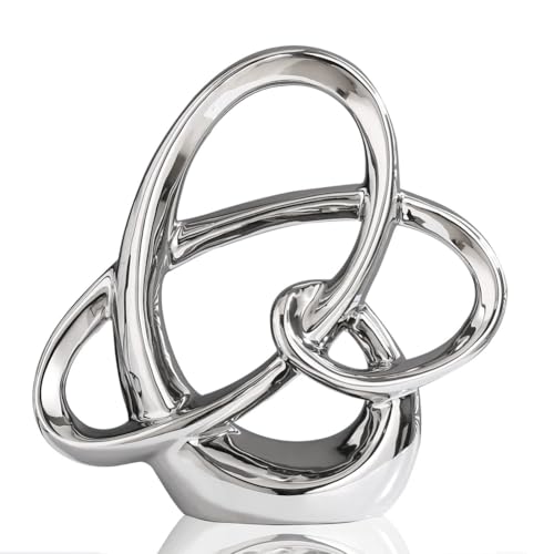 Glayent Moderne Geometrische Keramikskulptur mit Golddekor, Abstraktes Wohnaccessoire und Tischfigur B Glayent Moderne Geometrische Keramikskulptur mit Golddekor, Abstraktes Wohnaccessoire und Tischfigur B von Glayent