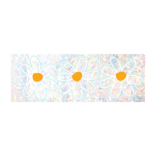 Glayent Wandaufkleber, PVC, Elektrostatischer Glasaufkleber für, Sonnenfänger, Regenbogen-Prismen-Aufkleber, Einfache Installation, Einfach zu Verwenden – Gänseblümchen von Glayent