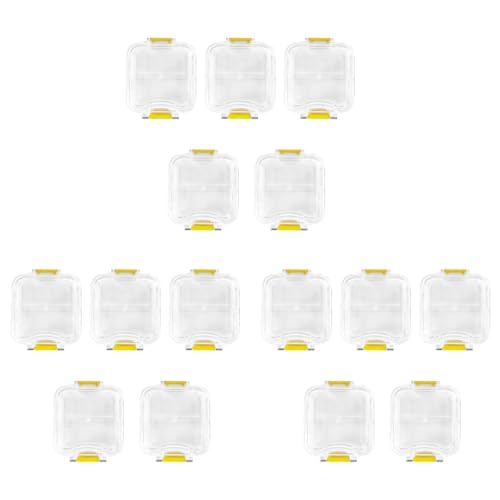 Glayent Zahnkissen-Kronenbox, 15 StüCk, Transparente Membranfolie, Vitrine, Zahnboxen, Zahnkronen- und BrüCkenbox von Glayent