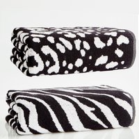 Zebra Und Leopard Design Badetuch, Es Besteht Aus 2 Handtüchern, % 100 Baumwolle, 150 cm, Baumwolle Sehr Weiches Handtuch, Leopar Handtuch von GleamAtelier