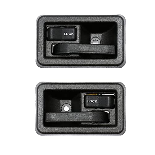 Gledewen Innentürgriffe (Paar), kompatibel mit Jeep Wrangler 1987–1996 YJ, 1997–2006 TJ, innen vorne links Fahrer- und rechte Beifahrerseite, ersetzt # 79540, 79541 Innengriff-Set von Gledewen