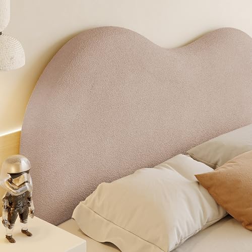 Gleedipre Französisches Nachttischkissen Vollblockfüllung Schnelle Rückfederung Abnehmbar Gepolsterte Schlafzimmer- verschönert Nachttisch-Rückenlehne(Milchtee,120 x 63 cm) von Gleedipre