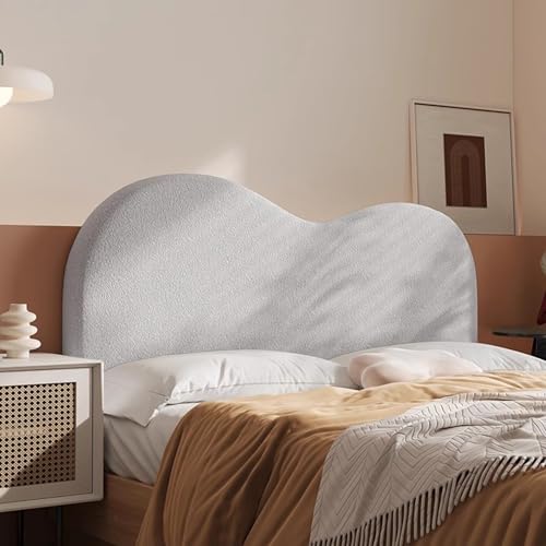 Gleedipre Individualisierbar Kopfteil Kissen Hautfreundliches Kurzvlies Abnehmbarer Reißverschluss Weiche Kissen Antikollision Wolkenform Weiche Rückenlehne(Hellgrau,150 x 65 cm/59 x 25,6 Zoll/Ohne Ko Gleedipre Individualisierbar Kopfteil Kissen Hautfreundliches Kurzvlies Abnehmbarer Reißverschluss Weiche Kissen Antikollision Wolkenform Weiche Rückenlehne(Hellgrau,150 x 65 cm/59 x 25,6 Zoll/Ohne Ko von Gleedipre