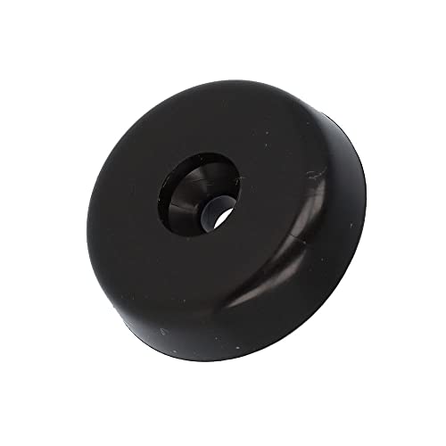GLEITGUT 4 Stück Möbelstopper schwarz Rutschhemmer zum Schrauben Anti-Rutsch Gleiter (25 mm) von GleitGut