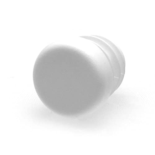 GLEITGUT 4 x Lamellenstopfen Weiss Rundrohrstopfen Verschiedene Durchmesser Stuhlbeinstopfen für Rundrohr (10,1-10,6 mm) von GleitGut