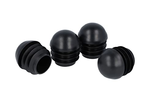 GLEITGUT 4 x Lamellenstopfen mit Kugelkopf für Rundrohre Ø 19,3-22,8 mm - Endkappen Stuhlstopfen schwarz GLEITGUT 4 x Lamellenstopfen mit Kugelkopf für Rundrohre Ø 19,3-22,8 mm - Endkappen Stuhlstopfen schwarz von GleitGut