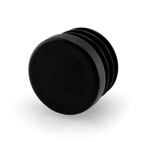 GLEITGUT 4 x Lamellenstopfen schwarz Stopfen rund Rundrohrstopfen in großer Auswahl Stuhlstopfen (19,9-22,5 mm) von GleitGut