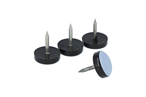GLEITGUT 4 x Teflongleiter mit Nagel 15 mm PTFE Möbelgleiter 5 mm stark Stuhlgleiter von GleitGut