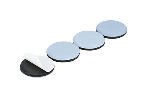 GLEITGUT 4 x Teflongleiter selbstklebend 30 mm PTFE Möbelgleiter rund klebend von GleitGut