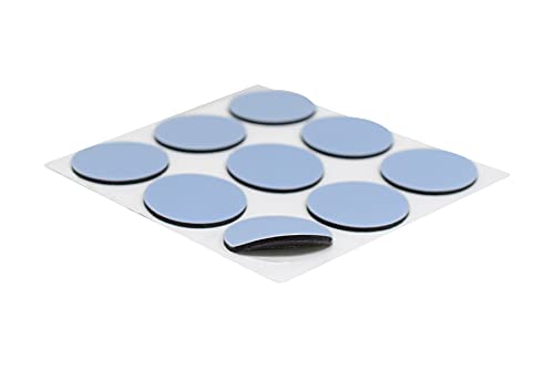 GLEITGUT 9 x Teflongleiter selbstklebend 24 mm PTFE Möbelgleiter 1,5 mm Stärke für Deko und mehr von GleitGut