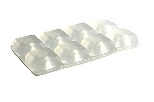 GLEITGUT Elastikpuffer transparent 8 Stück Möbelpuffer selbstklebend 18 x 18 mm 7 mm hoch Anti-Rutsch Anschlagpuffer Anschlagdämpfer GLEITGUT Elastikpuffer transparent 8 Stück Möbelpuffer selbstklebend 18 x 18 mm 7 mm hoch Anti-Rutsch Anschlagpuffer Anschlagdämpfer von GleitGut