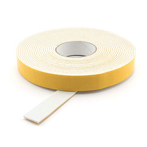 GLEITGUT Filzband selbstklebend Weiss Filzklebeband Meterware 5 Meter Filzstärke:3 mm (Breite 30 mm) von GleitGut