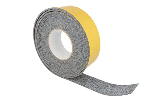 GleitGut Filzband selbstklebend grau Länge: 1 m Filzklebeband Meterware Breite: 50 mm Stärke: 3 mm Filzstreifen von GleitGut