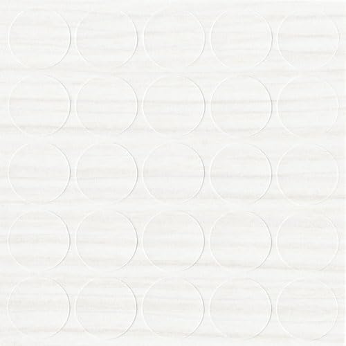 GLEITGUT Selbstklebende Abdeckkappen für Möbel - Durchmesser 14 mm - 25 Stück - Schrauben-Abdeckungen (Woodline Cream) von GleitGut