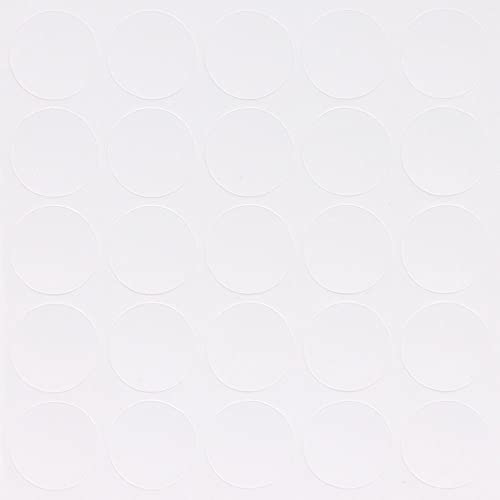 GleitGut Selbstklebende Abdeckkappen für Möbel - Durchmesser 14 mm - Schrauben-Abdeckungen (Kalt Weiss) von GleitGut