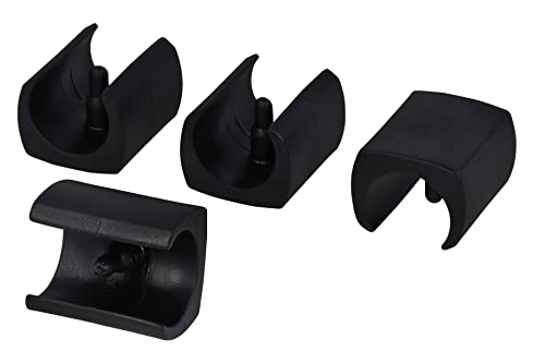 GleitGut 4 x Kunststoff Klemmgleiter für Rundrohr Klemmschalengleiter Klemmgleiter für Freischwinger Zapfen (20,0-22,0 mm) von GleitGut