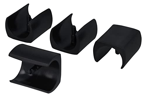 GleitGut 4 x Kunststoff Klemmgleiter für Rundrohr Klemmschalengleiter Klemmgleiter für Freischwinger Zapfen (32,0-35,0 mm) von GleitGut