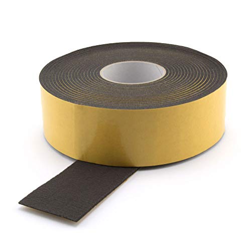 GleitGut Filzband selbstklebend schwarz Länge: 1 m Filzklebeband Meterware Stärke: 3 mm Filzstreifen (Breite 50 mm) von GleitGut