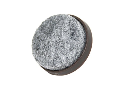 GleitGut Filzgleiter mit Nagel 24 Stück Möbelgleiter 20 mm braun für Stühle, Tische und andere Möbel von GleitGut