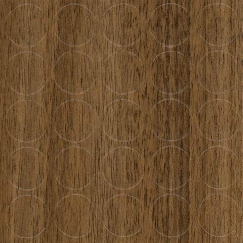 GleitGut Selbstklebende Abdeckkappen für Möbel - Durchmesser 14 mm - 25 Stück - Schrauben-Abdeckungen (Eiche Tabak) von GleitGut