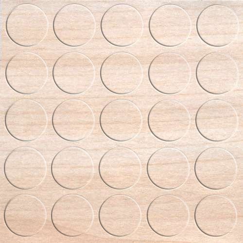 GleitGut Selbstklebende Abdeckkappen für Möbel - Durchmesser 14 mm - Schrauben-Abdeckungen (Ahorn) von GleitGut