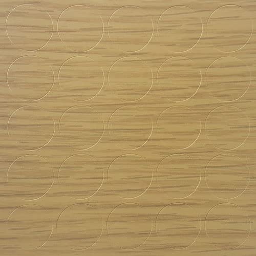 GleitGut Selbstklebende Abdeckkappen für Möbel - Durchmesser 14 mm - Schrauben-Abdeckungen (Eiche) von GleitGut