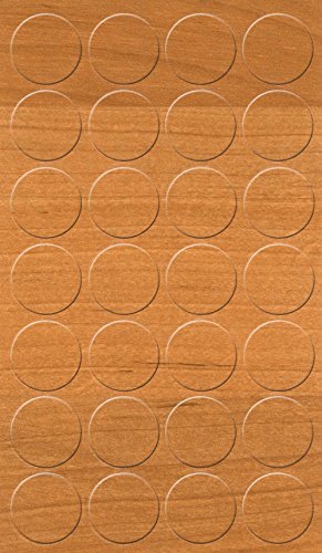 GleitGut Selbstklebende Abdeckkappen für Möbel - Durchmesser 20 mm - 28 Stück - Schrauben-Abdeckungen (Erle) von GleitGut