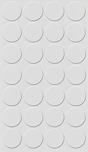 GleitGut Selbstklebende Abdeckkappen für Möbel - Durchmesser 20 mm - 28 Stück - Schrauben-Abdeckungen (Lichtgrau) von GleitGut