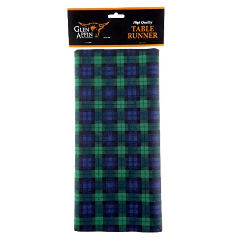 Glen Appin of Scotland Airlaid Paper Blackwatch Tartan-Tischdecke Läufer von Glen Appin