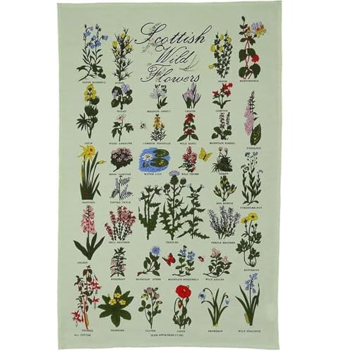 Glen Appin of Scotland Geschirrtuch mit schottischen Wildblumen von Glen Appin