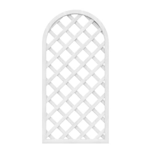 Gartenzaun Zaun Multifunktionales Holzgitter Fabrik reseau Klettergerüst Gartendeko Gitter Balkonzaun Wanddeko Hängerahmen(White,150 * 90) von Glenmi