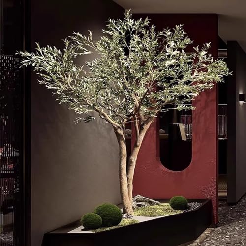 Glenmi Künstliche Palme – Hohe Kunstpalme, völlig wartungsfrei, kann in die gewünschte Form gebracht Werden, verwelkt nie und zieht Keine Insekten an, ideal for Büro oder Terrasse(2.5mx2m) von Glenmi