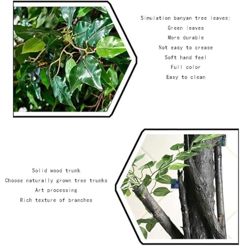 Große Kunstpalme – realistischer Kunstbaum, Keine Insekten oder Welken, kein Düngen oder Gießen erforderlich, individuelles Arrangement, vielseitiger Deko-Akzent for Buchhandlungen oder Flure(2m*2m) von Glenmi