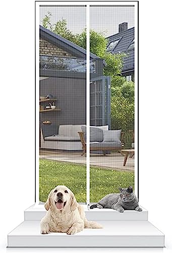 Haustiersicher Katzengitter Balkontür 90cm X 190cm Verdicktes Katzenschutzgitter Fliegengitter Für Wohnzimmer, Schlafzimmer, Küche, Terrasse, Hund Katze Kratzfeste Gittertür Mit Reißverschluss ( Color Haustiersicher Katzengitter Balkontür 90cm X 190cm Verdicktes Katzenschutzgitter Fliegengitter Für Wohnzimmer, Schlafzimmer, Küche, Terrasse, Hund Katze Kratzfeste Gittertür Mit Reißverschluss ( Color von Glenmi