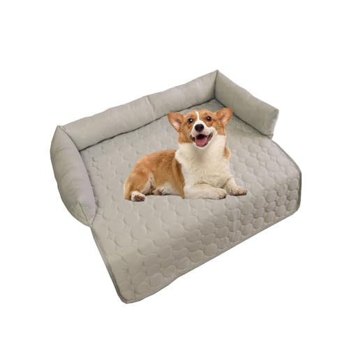 Kühlmatte for Haustiere for Hunde und Katzen, waschbare, selbstkühlende Eisseidenmatte, wiederverwendbare Kühldecke, rutschfeste Unterseite, faltbares, tragbares Haustierbett for alle Jahreszeiten(Gra Kühlmatte for Haustiere for Hunde und Katzen, waschbare, selbstkühlende Eisseidenmatte, wiederverwendbare Kühldecke, rutschfeste Unterseite, faltbares, tragbares Haustierbett for alle Jahreszeiten(Gra von Glenmi